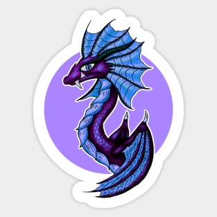 Dragon in the Circle Cartoon Sticker